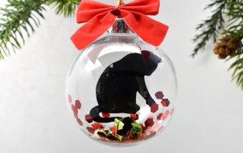 Gray Cat Christmas Ornament A Purrfect Holiday