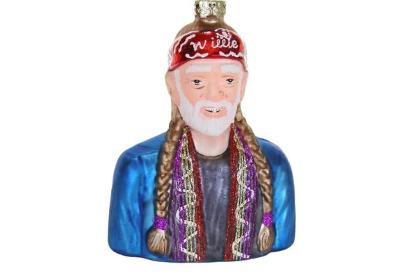 Willie nelson christmas ornament